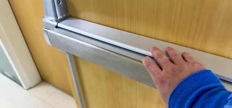 Installing a Push Bar on a Door Louisville